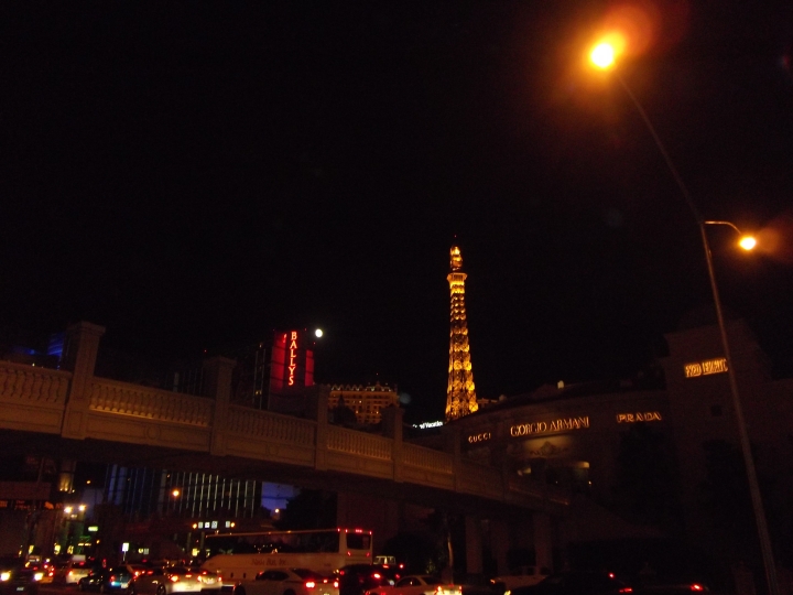 Vegas was warm during the day, but nice and breezy at night. The view's not bad either.