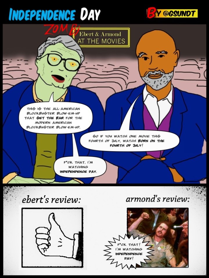 INDEPENDENCE DAY: Review by ZombiEbert & Armond
