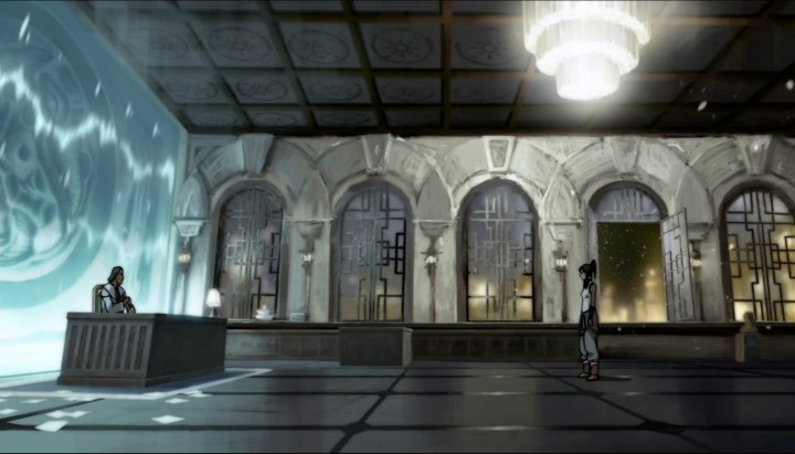 When Korra faced Tarrlok...