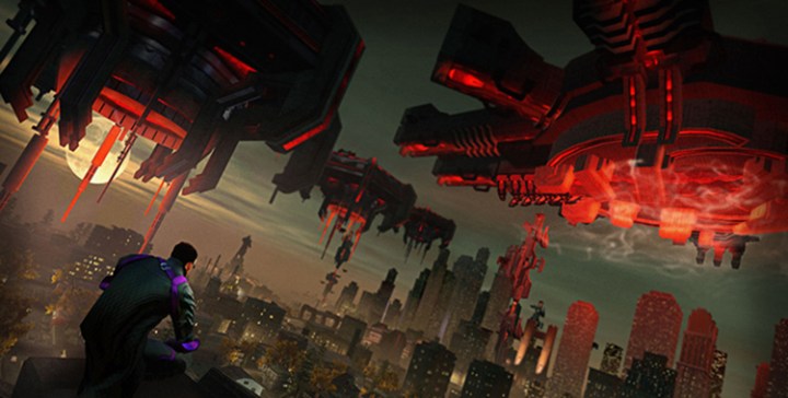 It's a dark city, but somebody has to save it. Even if it's the president.